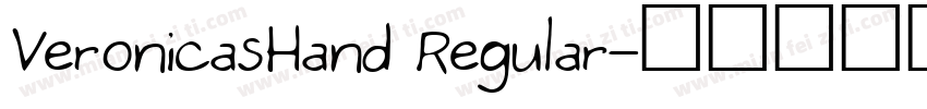 VeronicasHand Regular字体转换